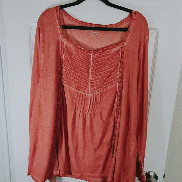 Soft surroundings size 3X burnt orange - Picture 1 of 5